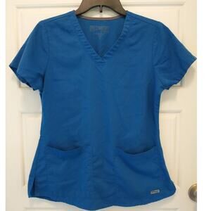 Grey's Anatomy Scrub Top. Women's Small. Blue.
